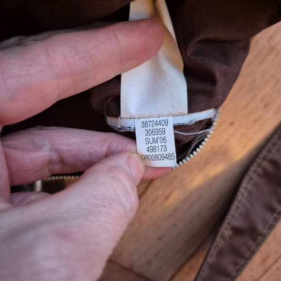 GAP Nylon crescent Bag Crossbody Shoulder Chocolate Brown - Picture 9 of 12